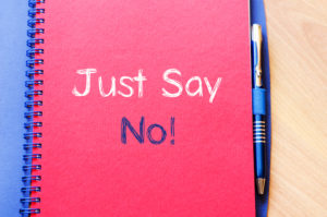 just say no