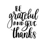 Cultivate an attitude of gratitude